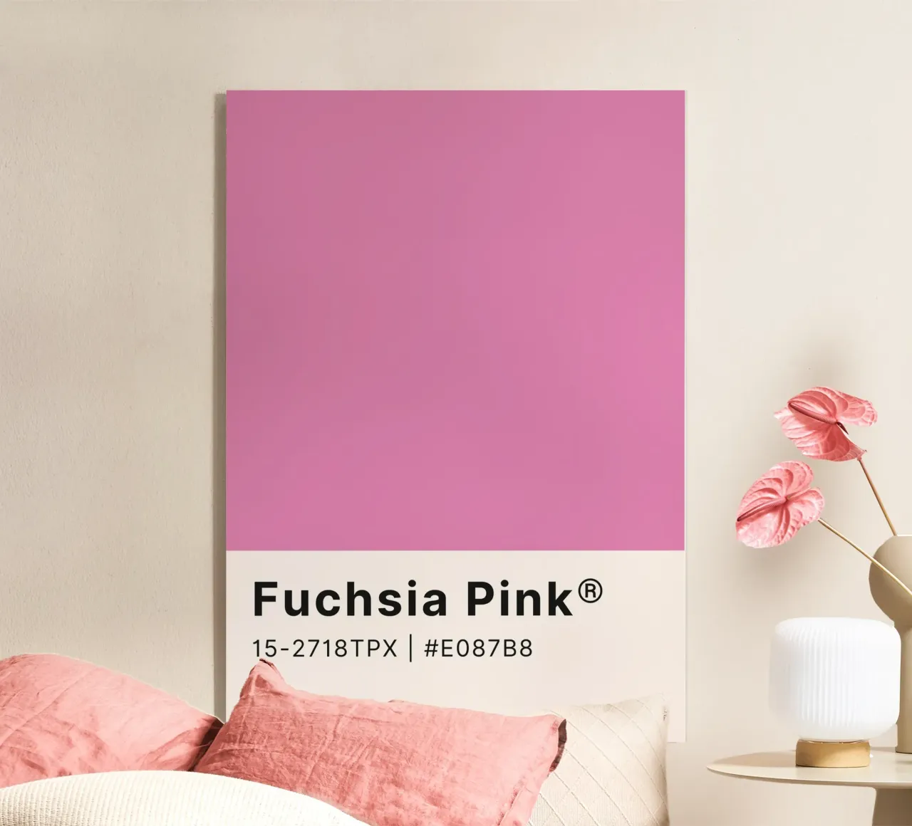 Pantone Rosa Fucsia - Color Block Wall Art metacrilato de homdeco