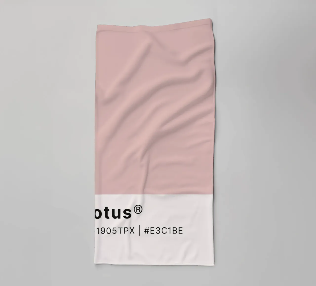 Pantone Lotus - Minimalist Color Block Art towel by homdeco