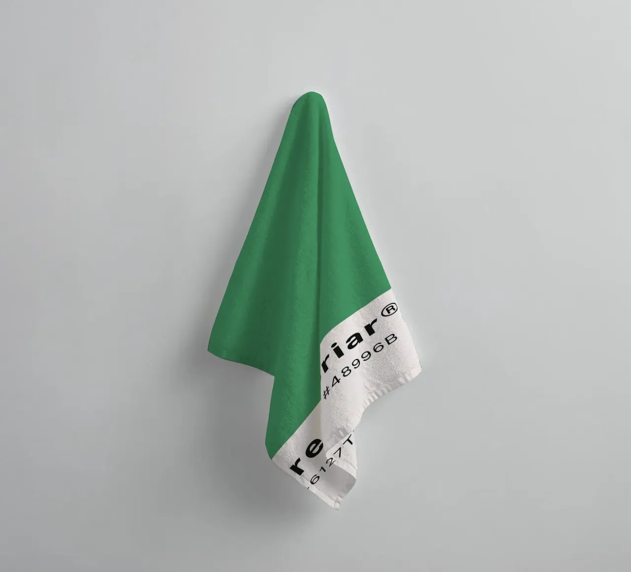 Pantone Greenbriar - Minimalist Color Block Art towel by homdeco