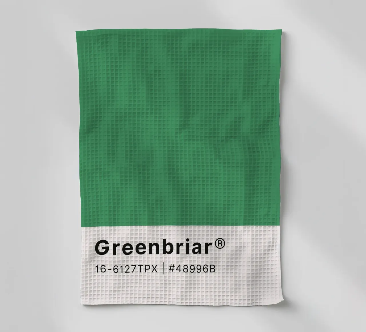Pantone Greenbriar - Minimalist Color Block Art (en anglais) torchon de homdeco