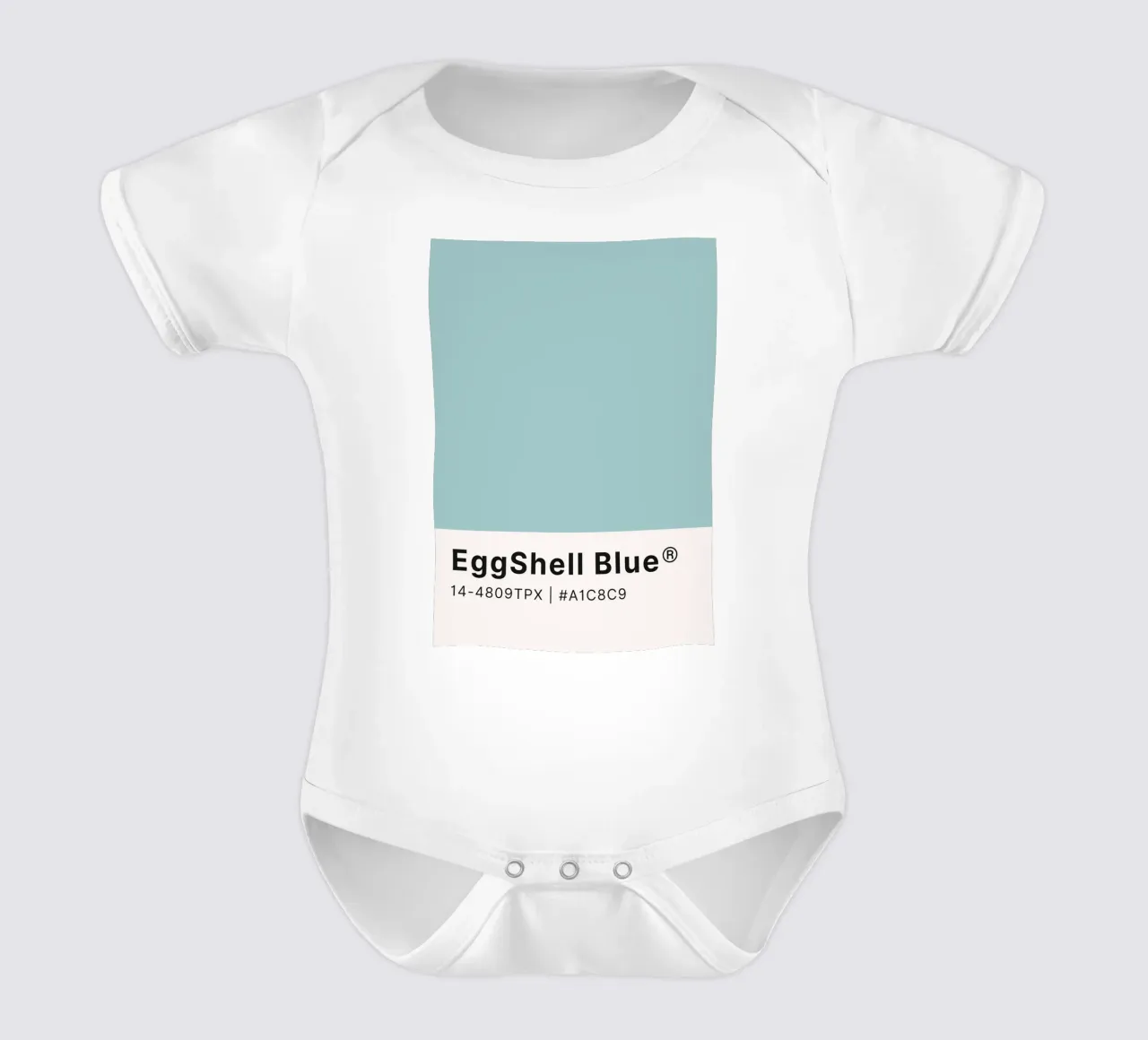 Pantone EggShell Blue - Minimalist Color Block Art body bébé de homdeco