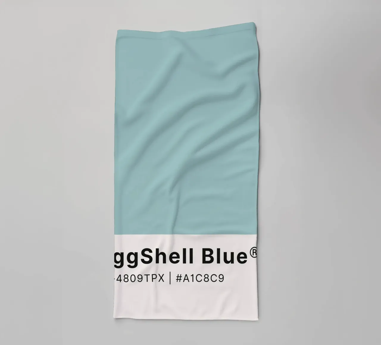 Pantone EggShell Blue - Minimalist Color Block Art towel by homdeco