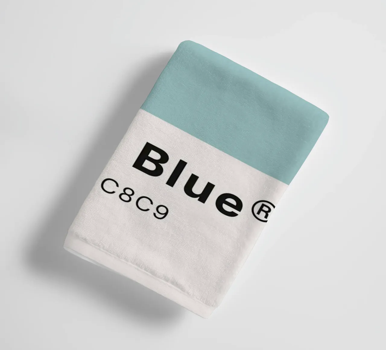Pantone EggShell Blue - Minimalist Color Block Art towel by homdeco
