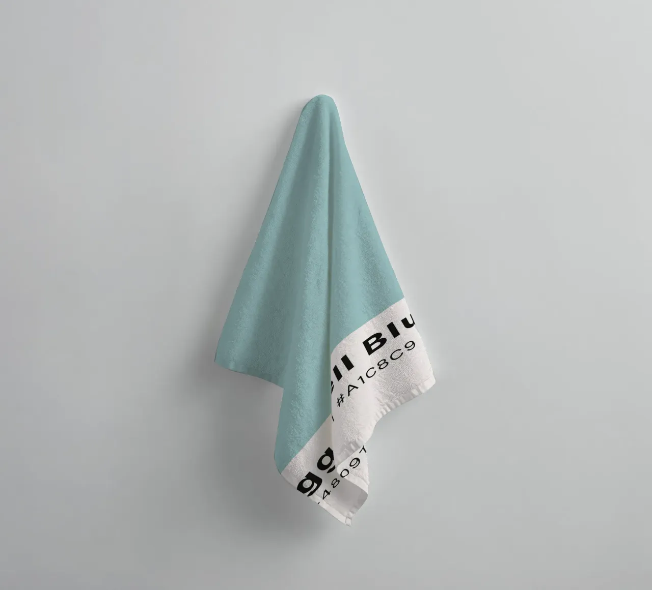 Pantone EggShell Blue - Minimalist Color Block Art towel by homdeco
