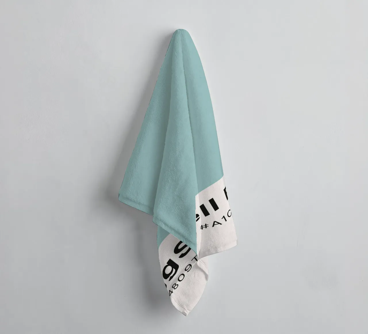 Pantone EggShell Blue - Minimalist Color Block Art towel by homdeco