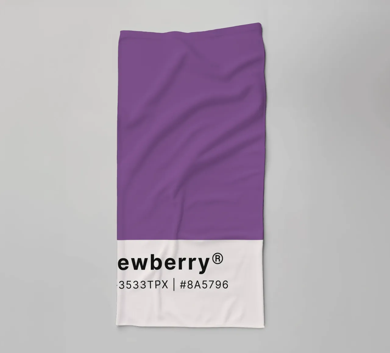 Pantone Dewberry - Minimalist Color Block Art towel by homdeco