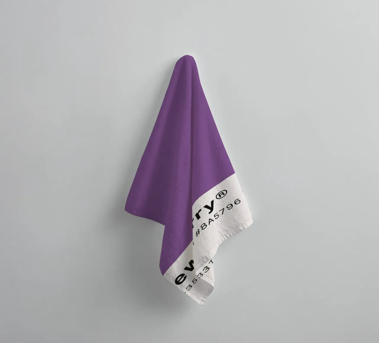Pantone Dewberry - Minimalist Color Block Art towel by homdeco