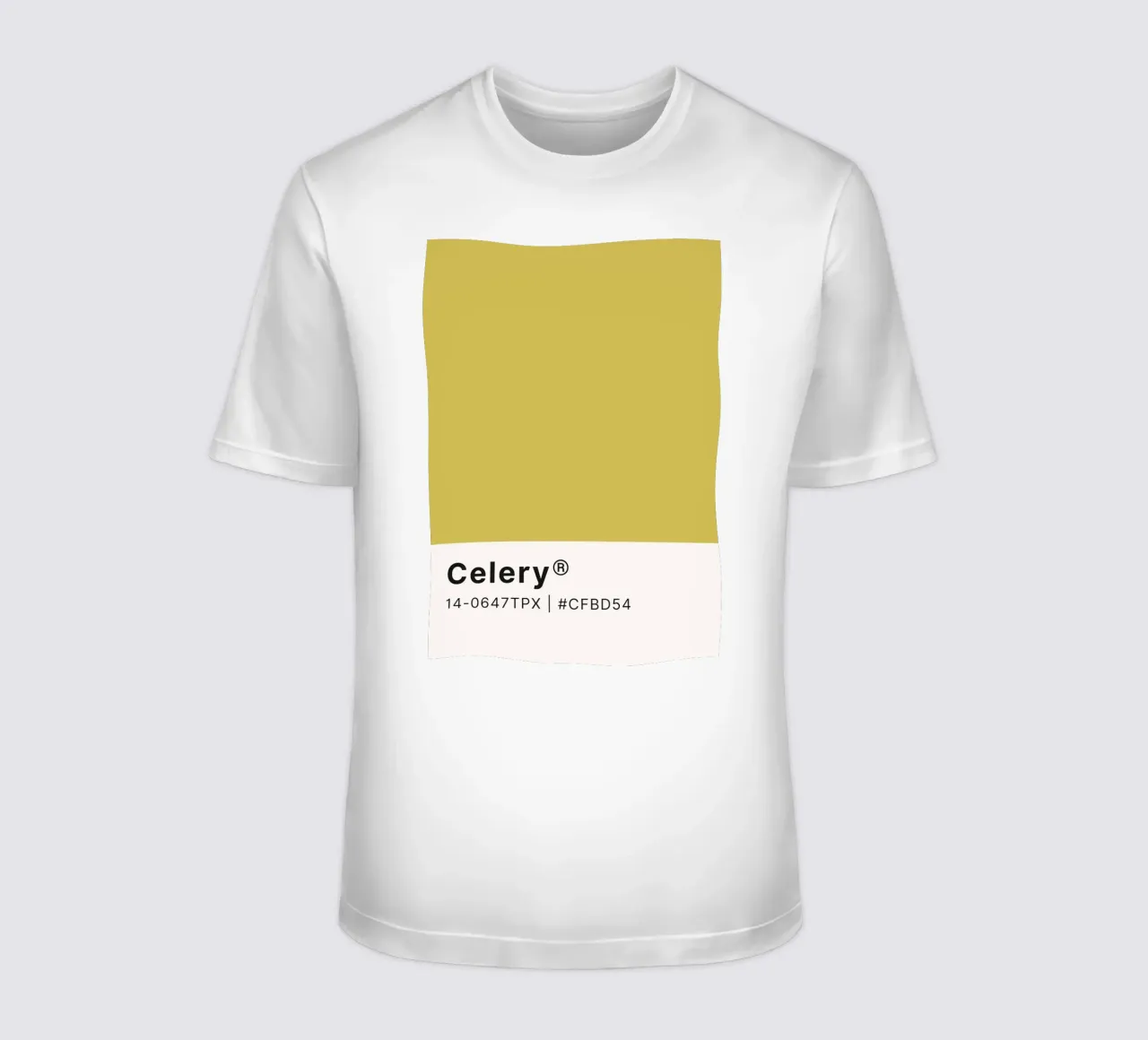 Pantone Celery - Arte minimalista a blocchi di colore t-shirt da homdeco