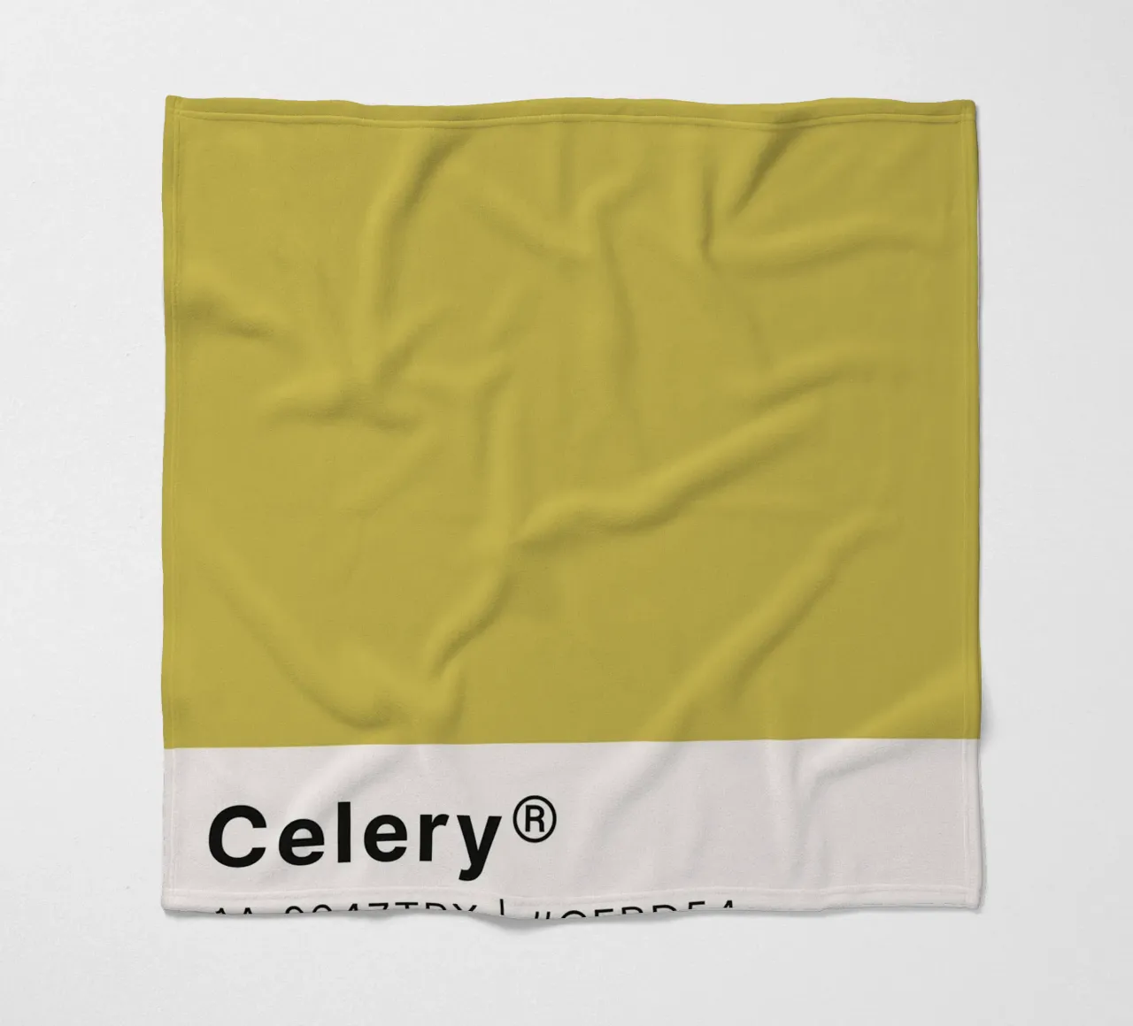 Pantone Celery - Minimalist Color Block Art fleece blanket by homdeco