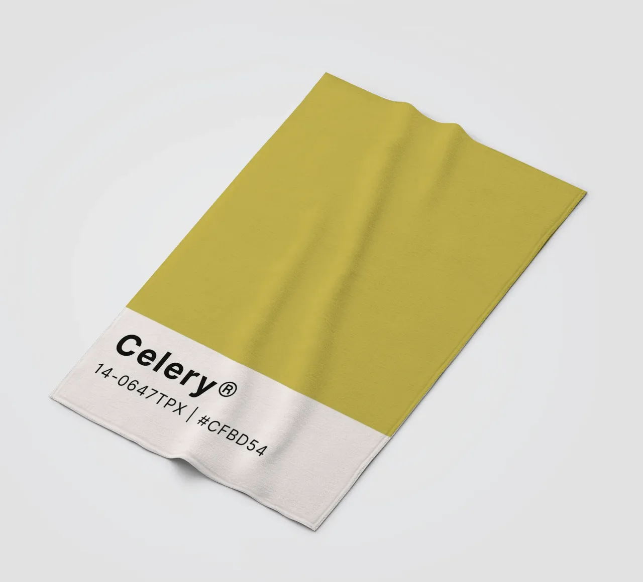 Pantone Celery - Minimalist Color Block Art fleece blanket by homdeco