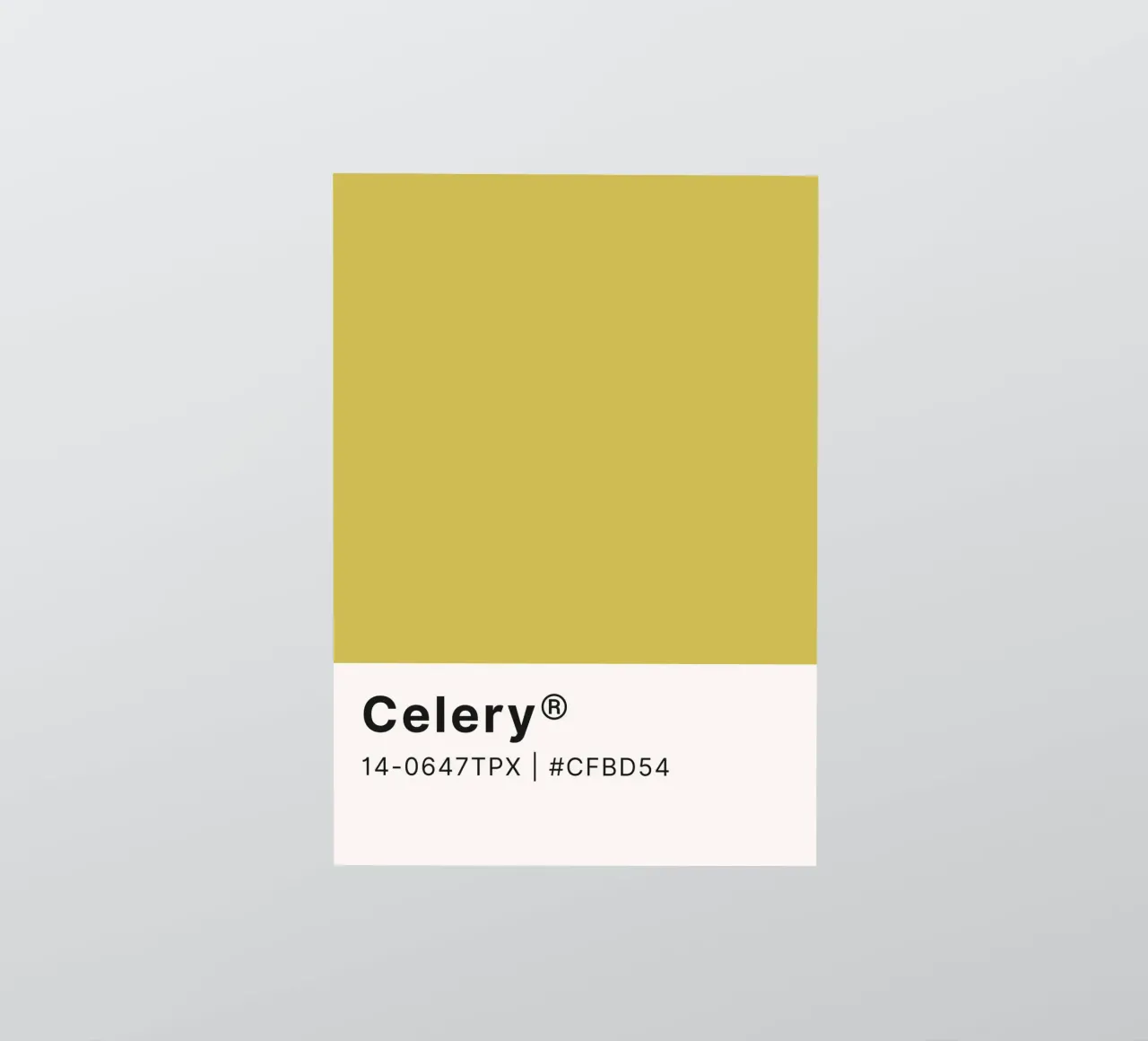 Pantone Celery - Minimalist Color Block Art sticker by homdeco