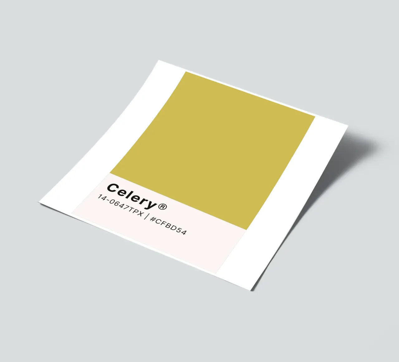 Pantone Celery - Minimalist Color Block Art sticker sheet by homdeco