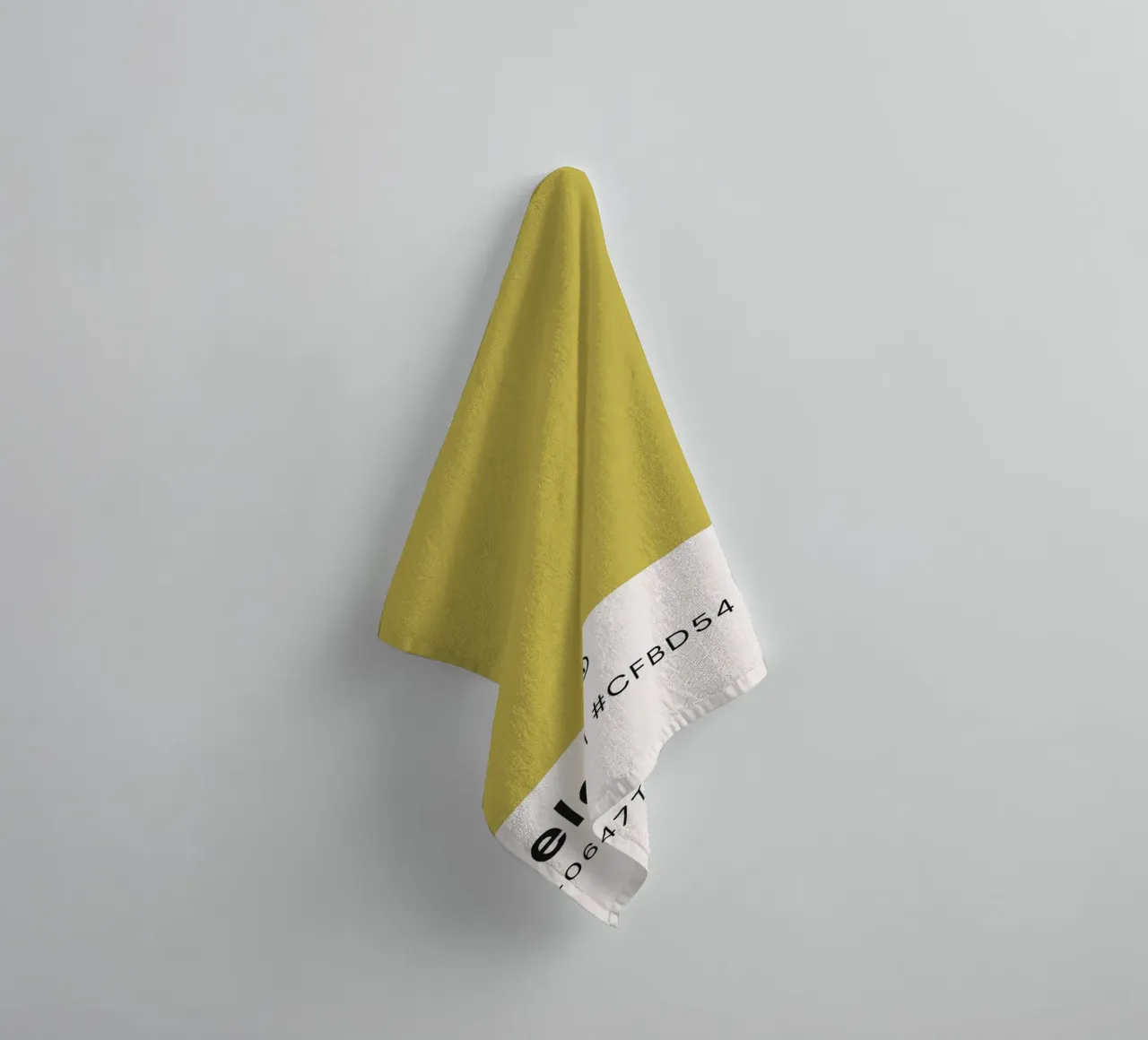 Pantone Celery - Minimalist Color Block Art towel by homdeco