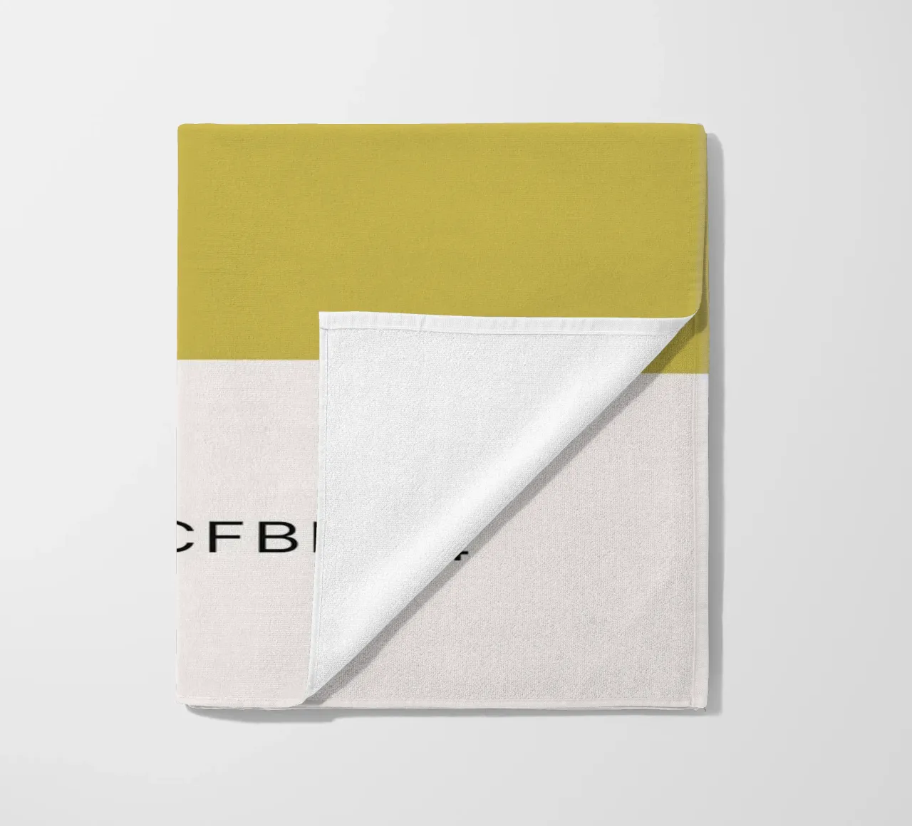 Pantone Celery - Minimalist Color Block Art beach towel by homdeco