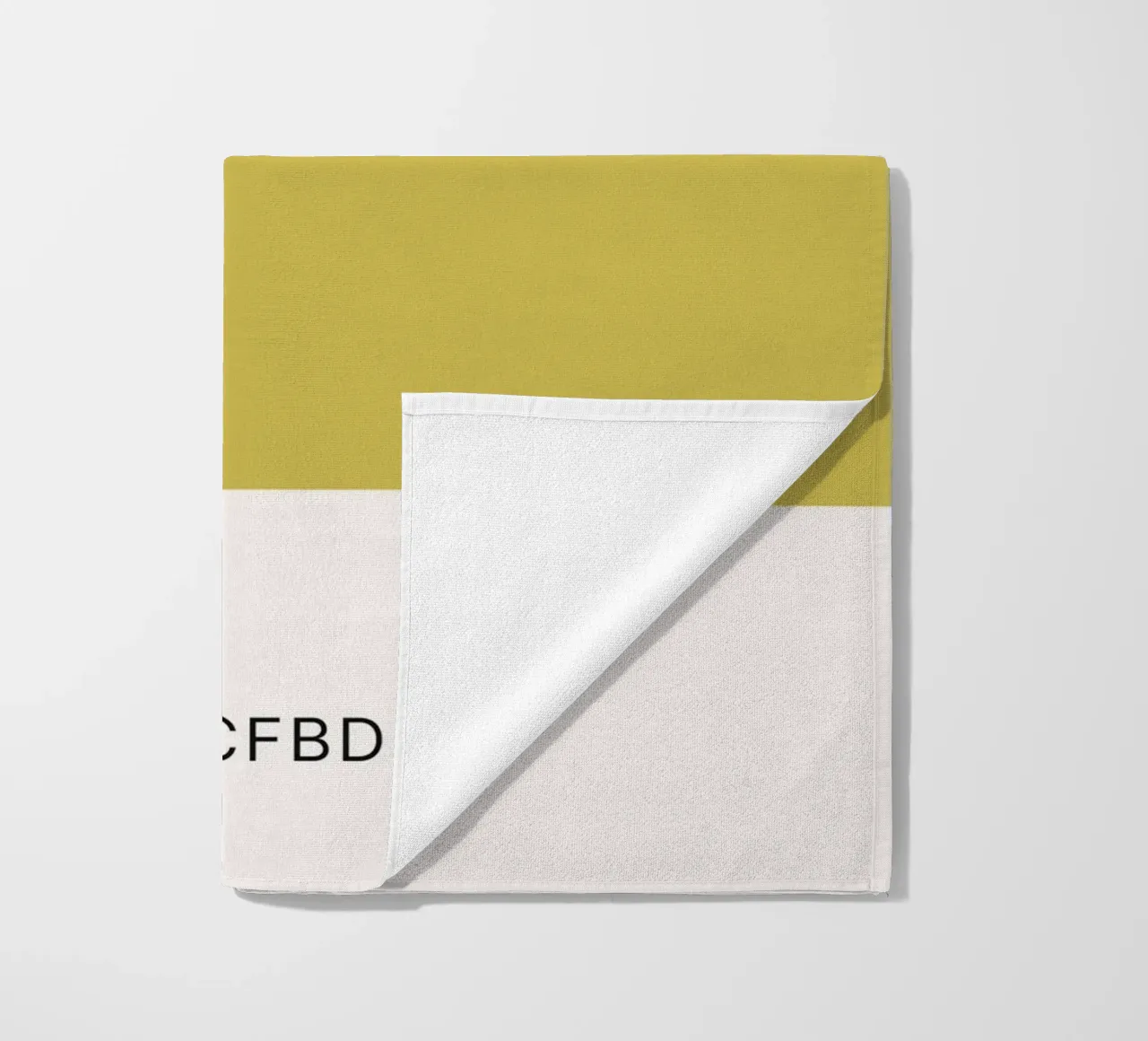 Pantone Celery - Minimalist Color Block Art beach towel by homdeco