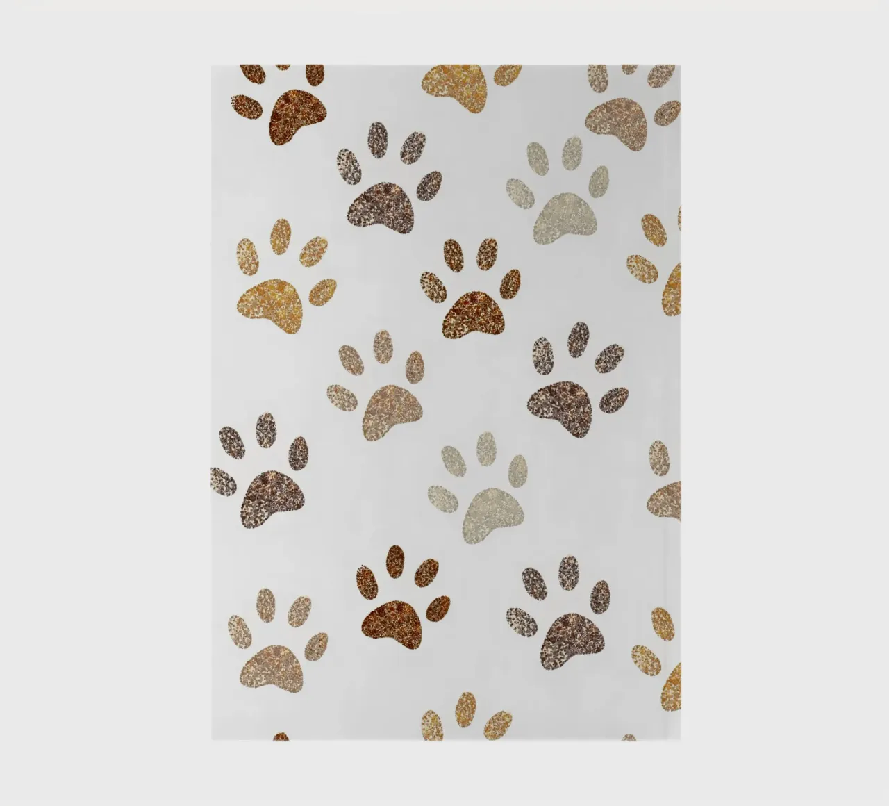 Shining paw print notebook by gulsengunel