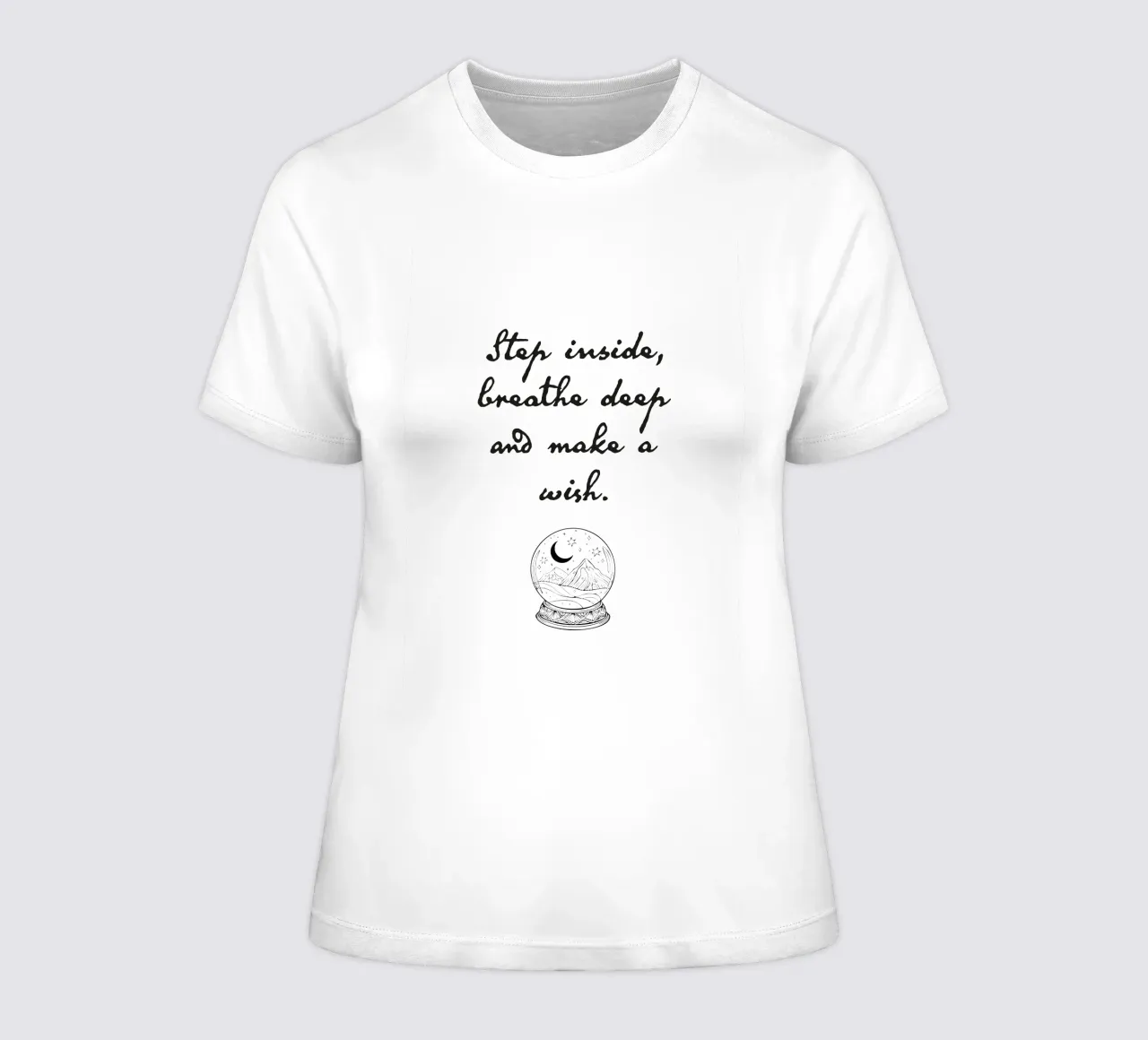Step inside, breathe deep and make a wish. camiseta de mujer de Fraysein Design