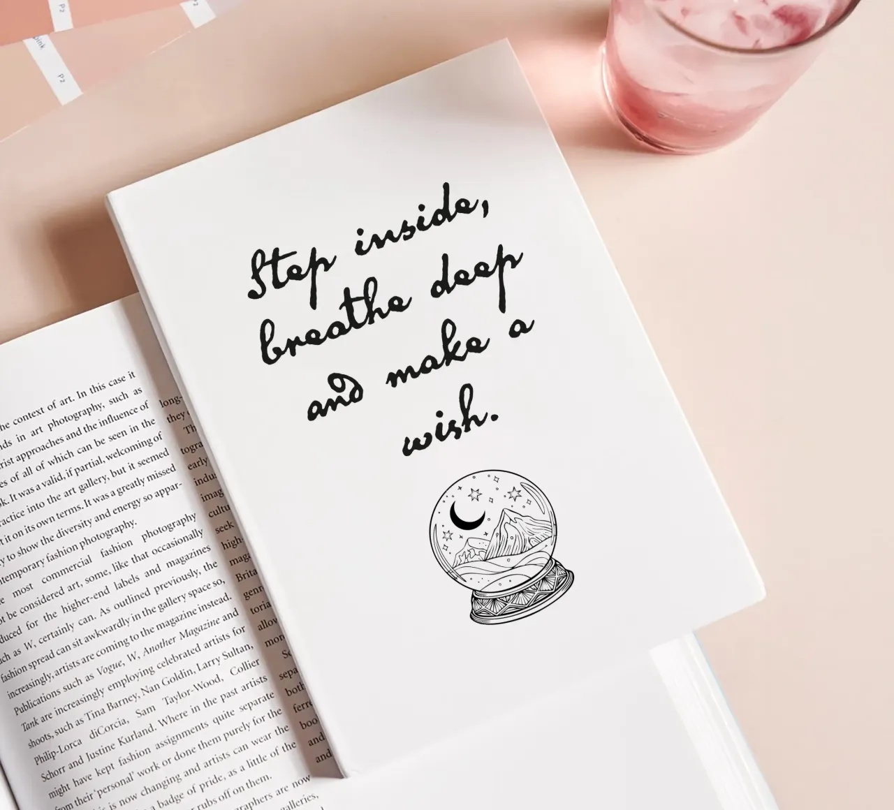 Step inside, breathe deep and make a wish. Notizbuch von Fraysein Design