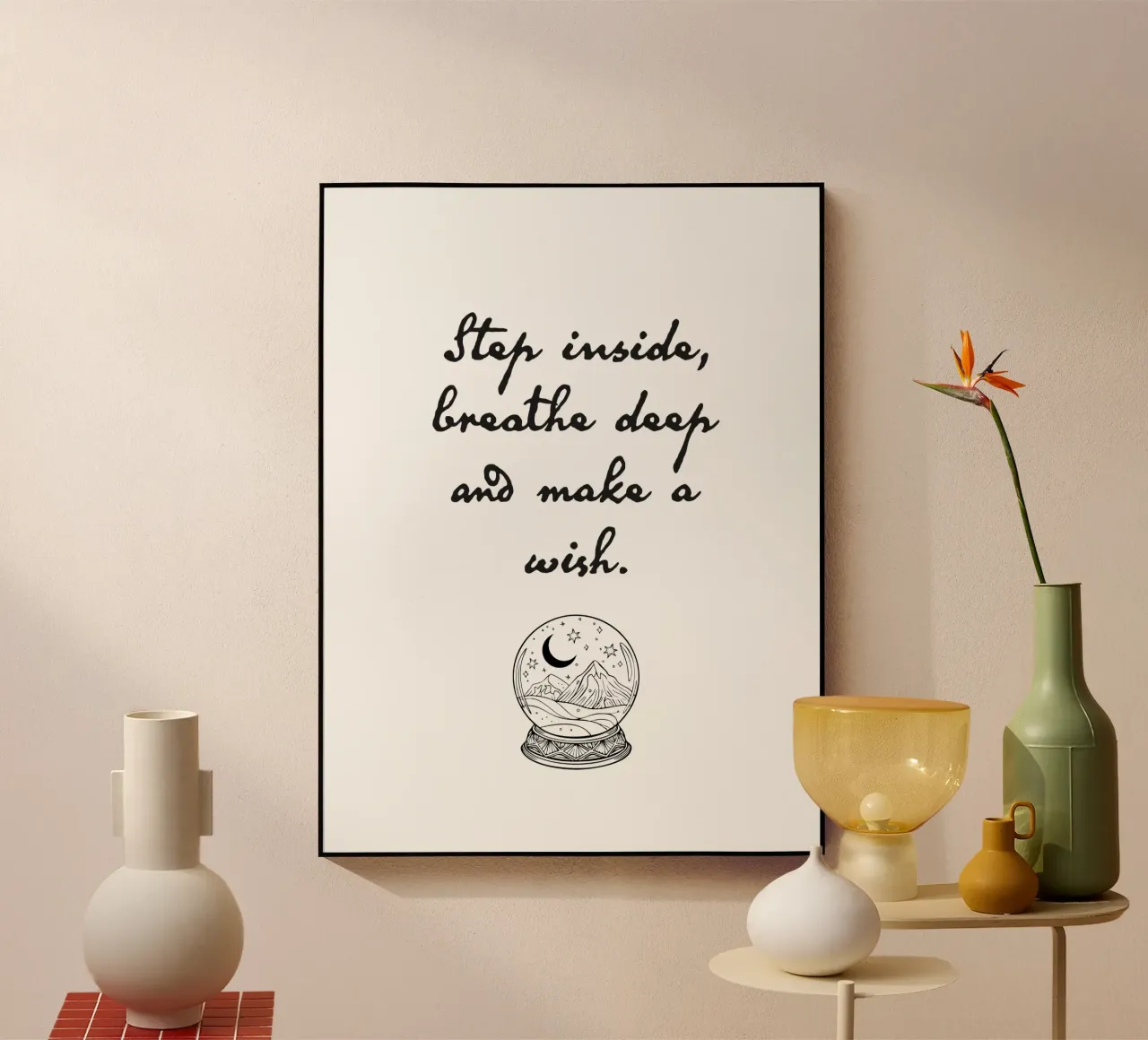 Step inside, breathe deep and make a wish. acryl van Fraysein Design