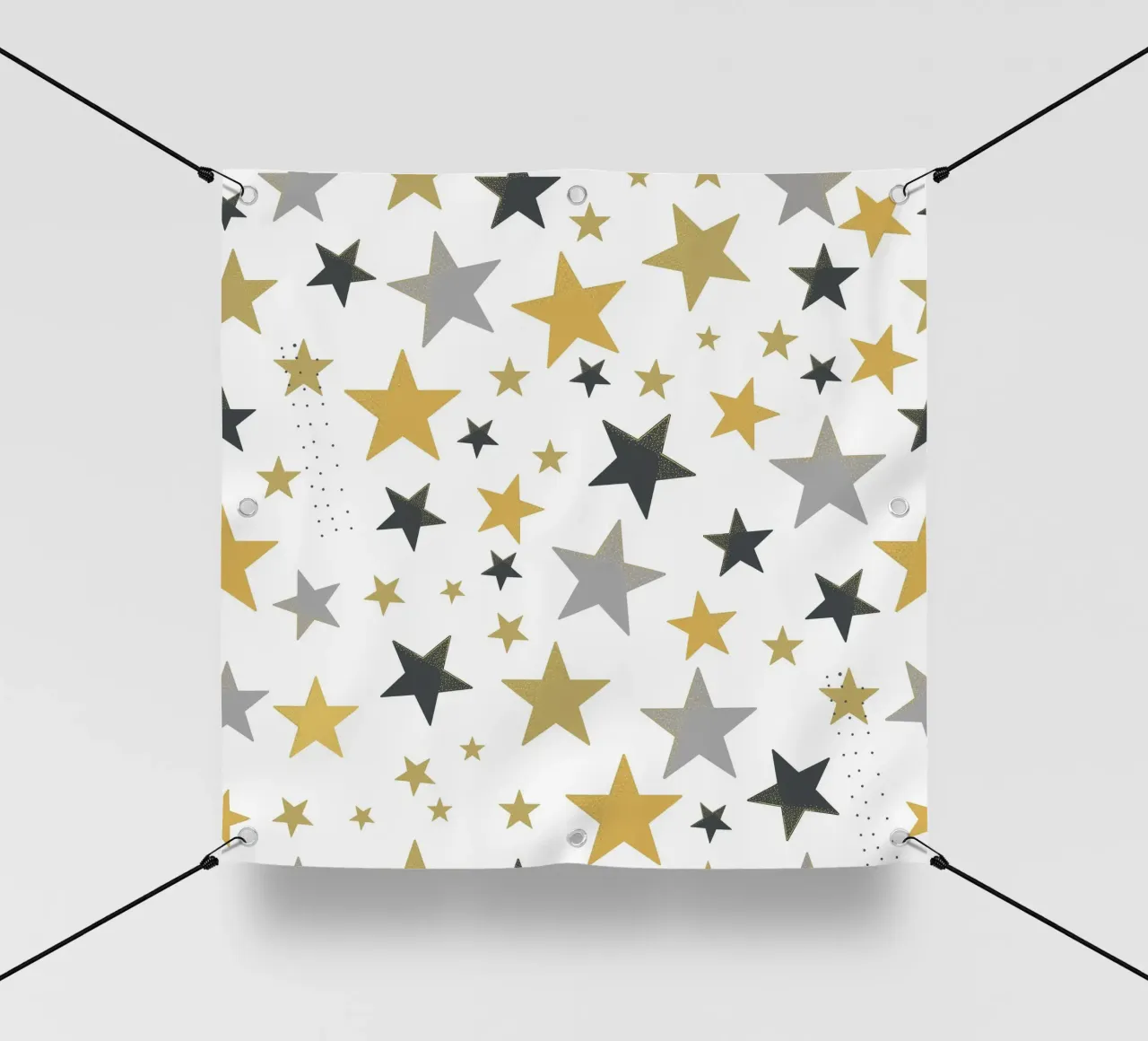 Stelle d'oro e d'argento che brillano telo in pvc da gulsengunel