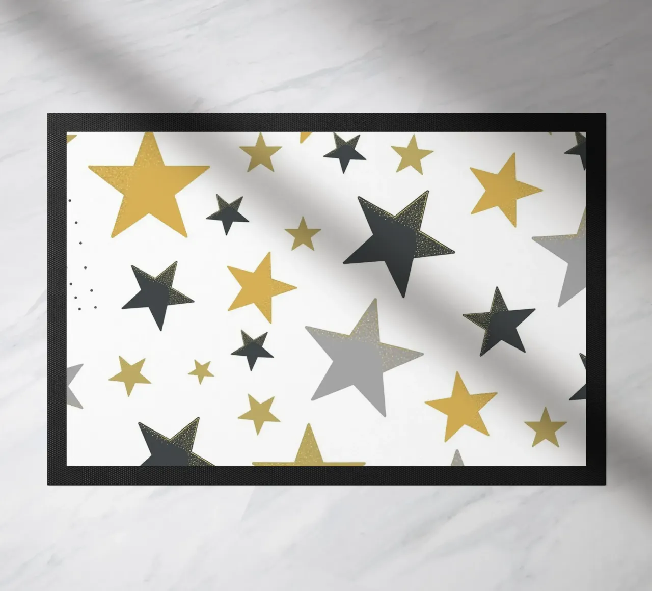 Stelle d'oro e d'argento che brillano zerbino da gulsengunel