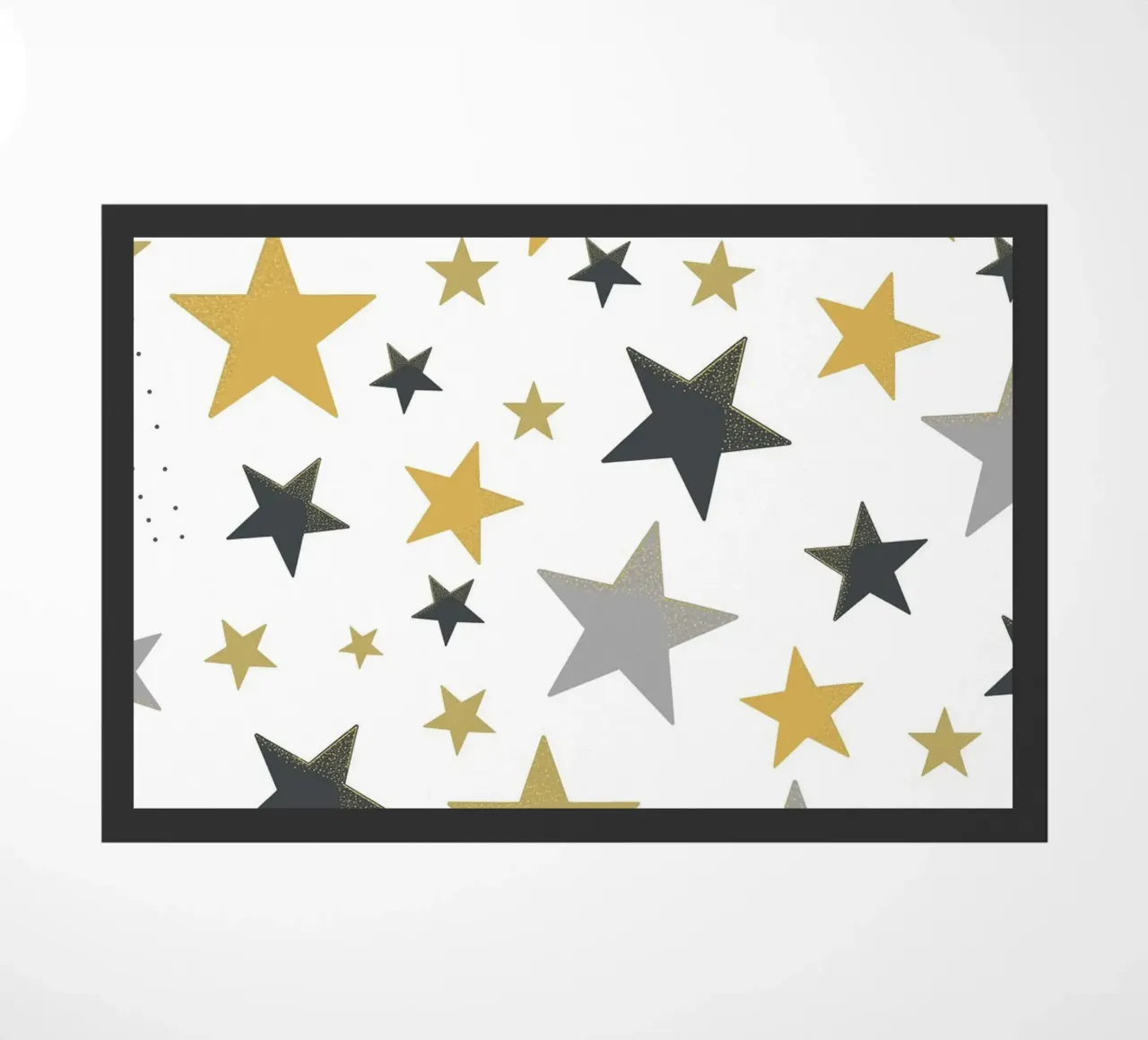 Stelle d'oro e d'argento che brillano zerbino da gulsengunel