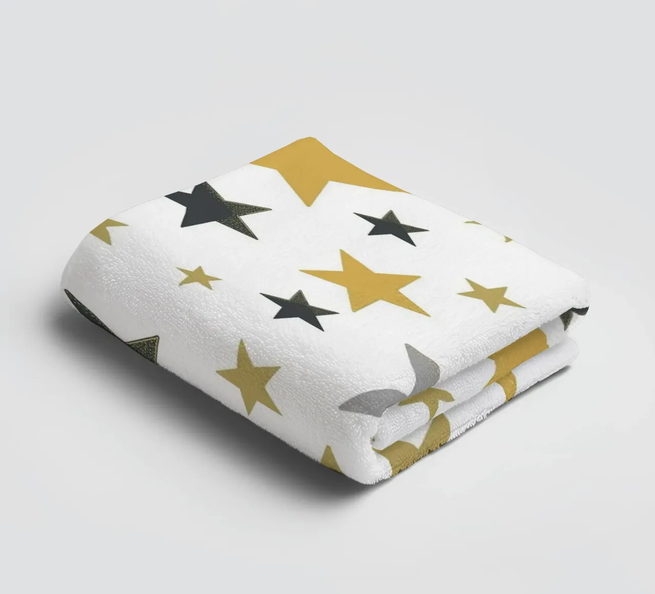 Stelle d'oro e d'argento che brillano asciugamano da bagno da gulsengunel