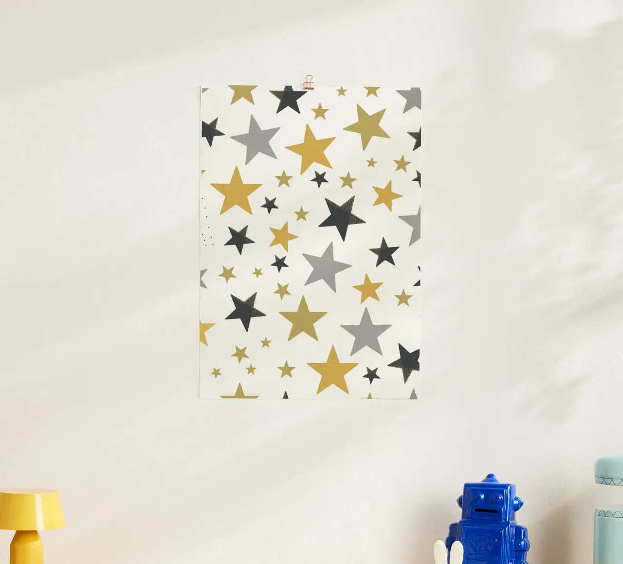 Estrellas brillantes de color plata dorada hahnemühle de gulsengunel