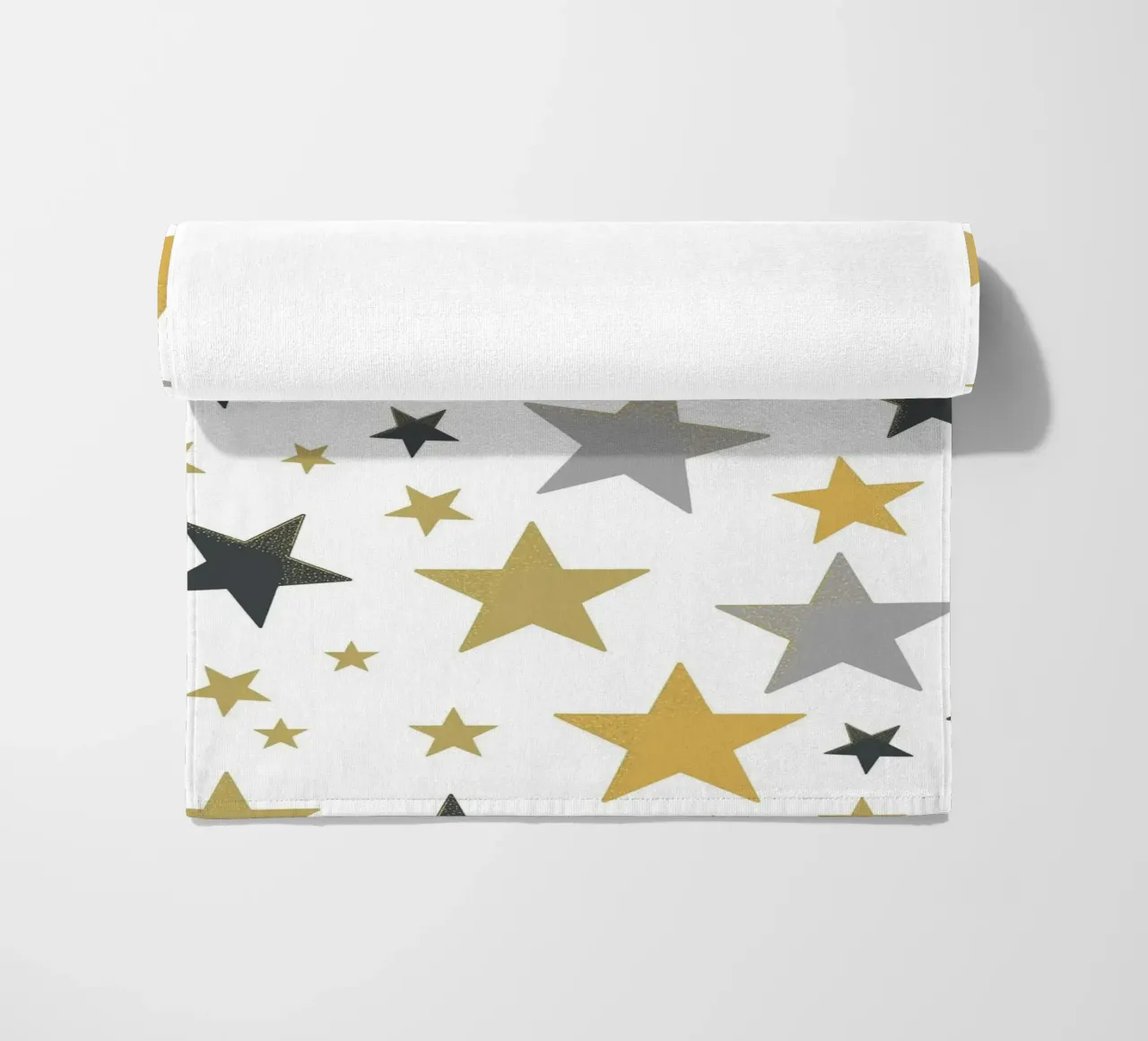 Stelle d'oro e d'argento che brillano telo mare da gulsengunel