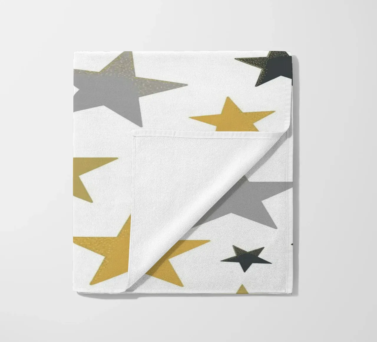 Stelle d'oro e d'argento che brillano telo mare da gulsengunel