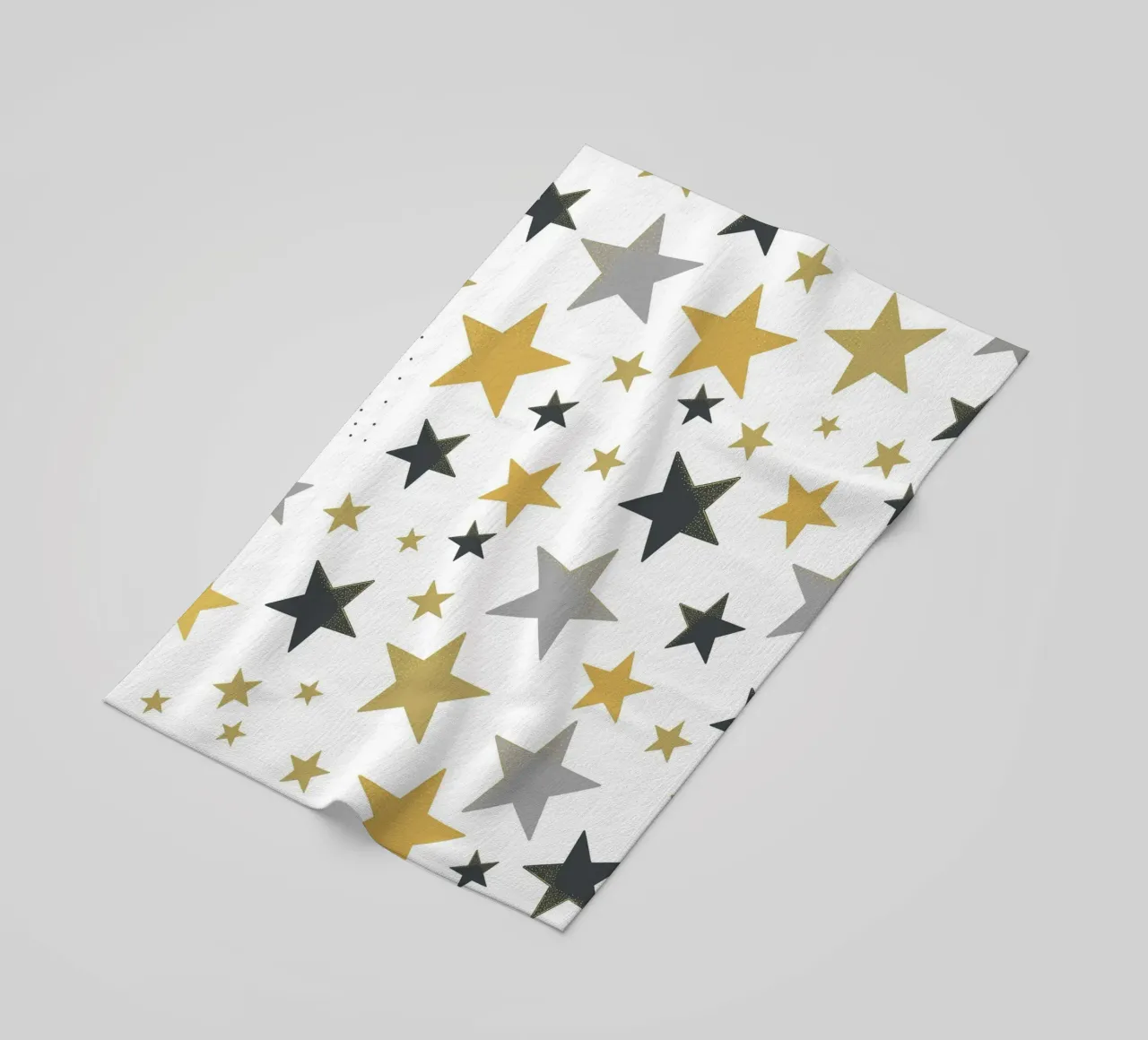 Stelle d'oro e d'argento che brillano telo mare da gulsengunel