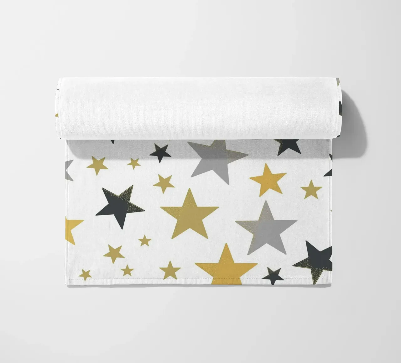 Stelle d'oro e d'argento che brillano telo mare da gulsengunel