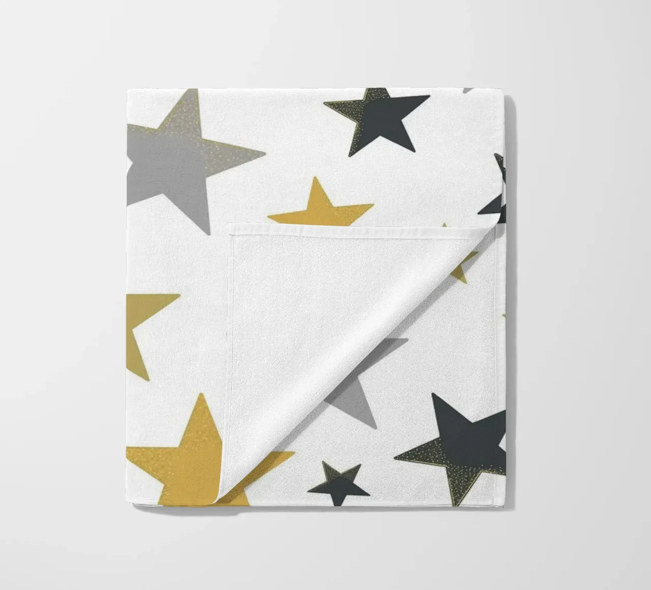 Stelle d'oro e d'argento che brillano telo mare da gulsengunel