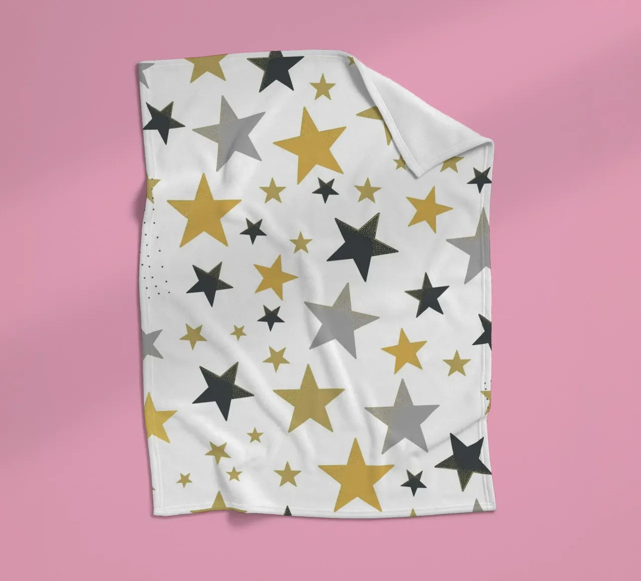 Stelle d'oro e d'argento che brillano coperta in pile da gulsengunel