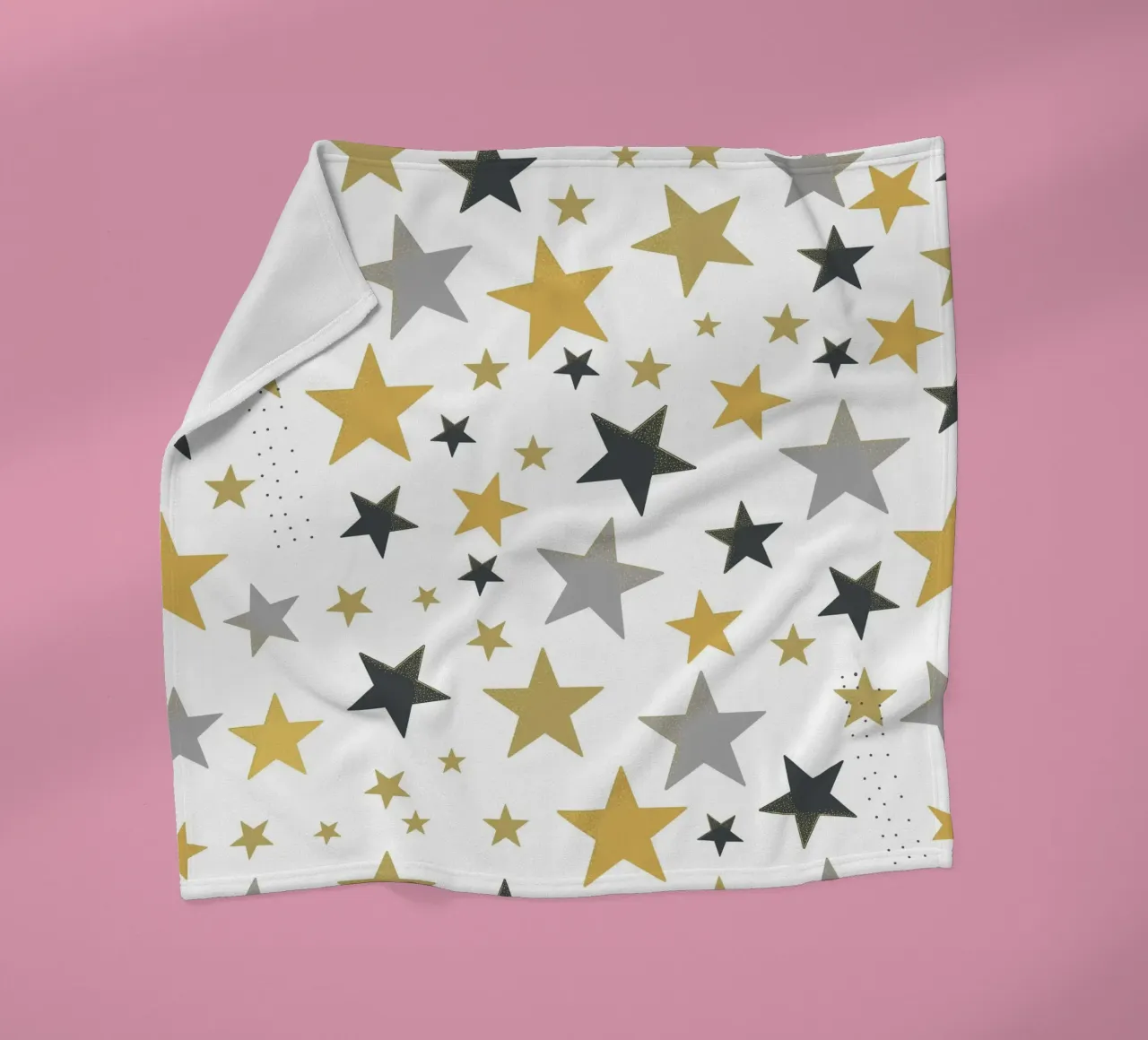 Stelle d'oro e d'argento che brillano coperta in pile da gulsengunel