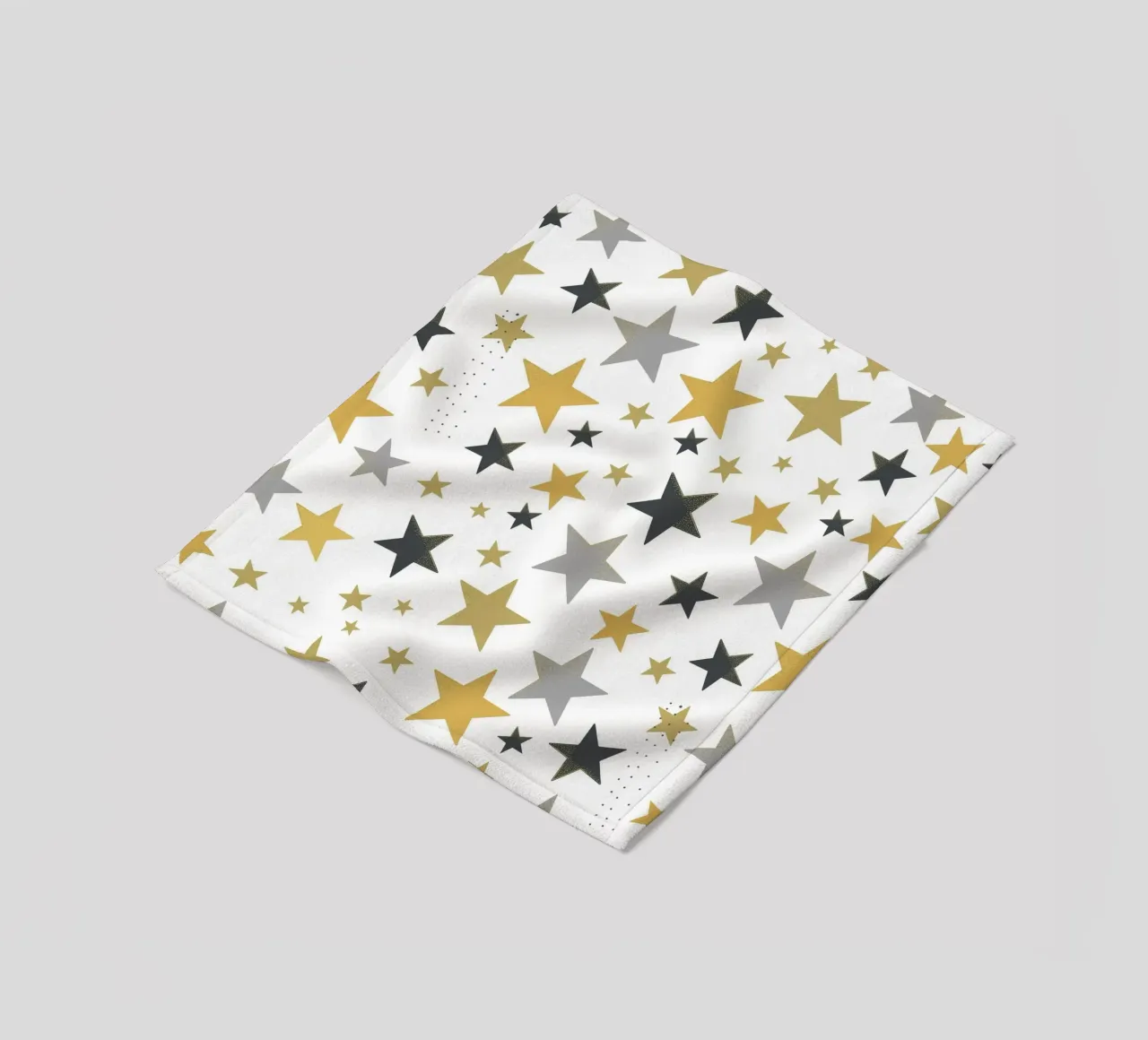 Stelle d'oro e d'argento che brillano coperta in pile da gulsengunel