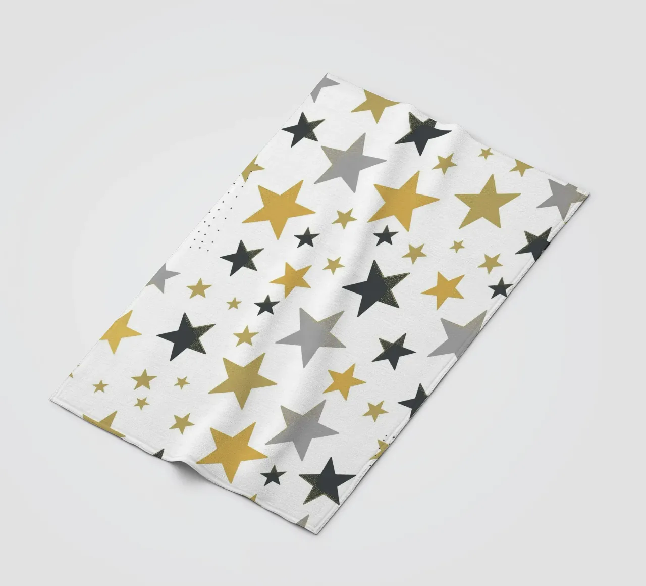 Stelle d'oro e d'argento che brillano coperta in pile da gulsengunel