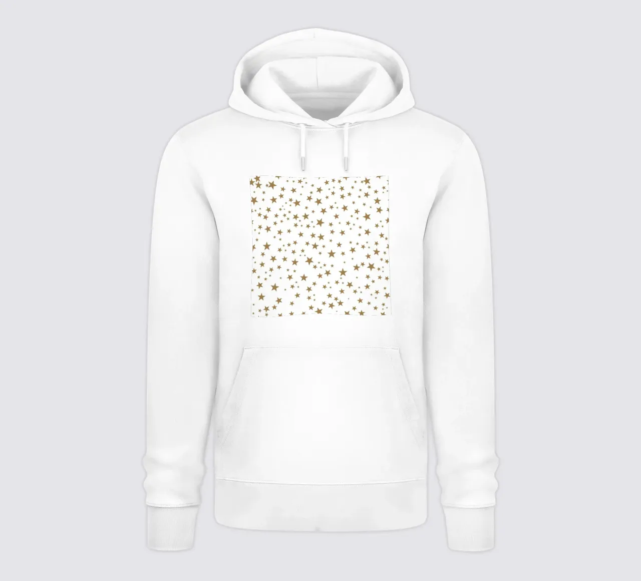Stelle colorate bianche e dorate brillanti felpa con cappuccio da gulsengunel