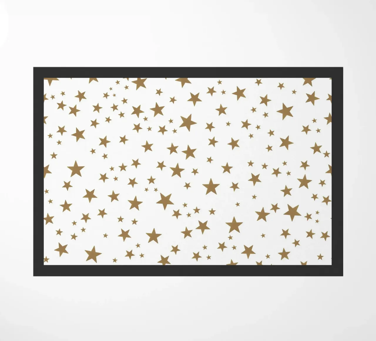 Stelle colorate bianche e dorate brillanti zerbino da gulsengunel