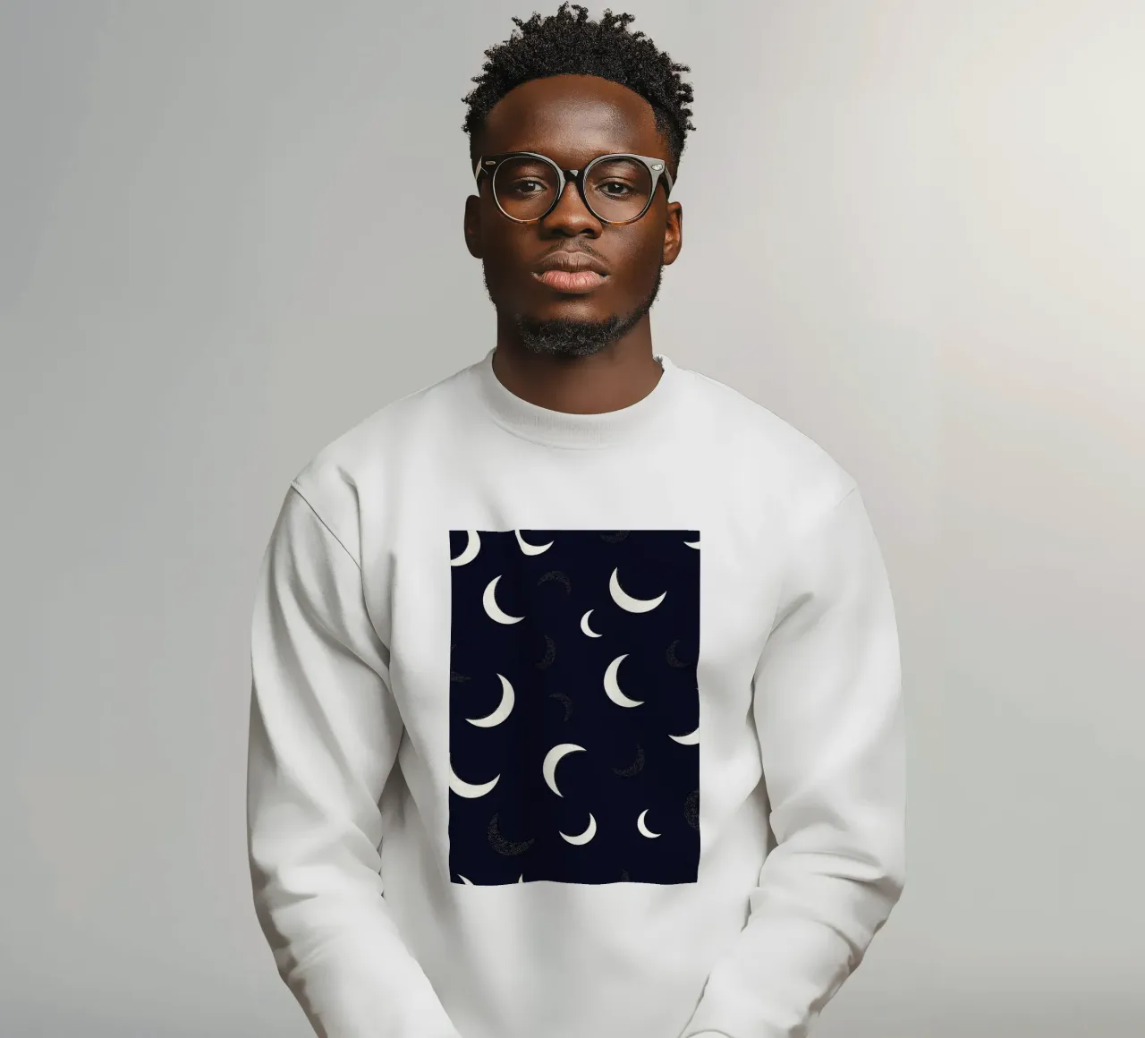 Shining golden moons sweatshirt by gulsengunel