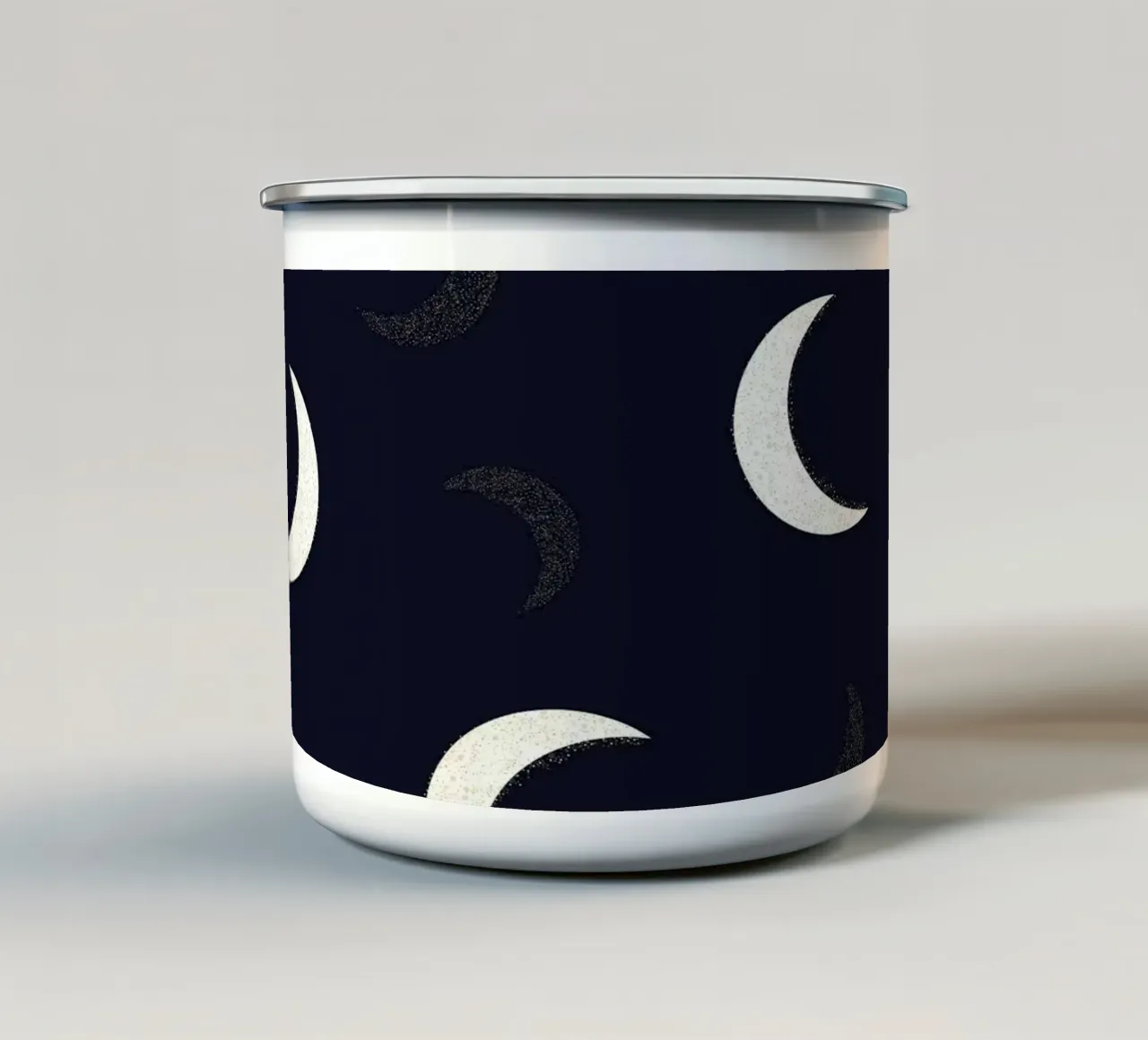 Lune d'oro splendenti tazza in smalto da gulsengunel