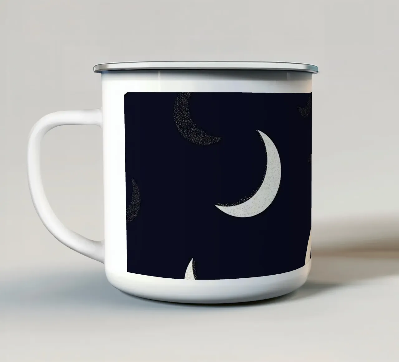 Lune d'oro splendenti tazza in smalto da gulsengunel