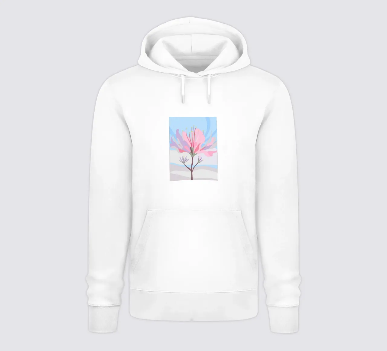 Fiore di Delonix Regia felpa con cappuccio da HAPPY SHOP