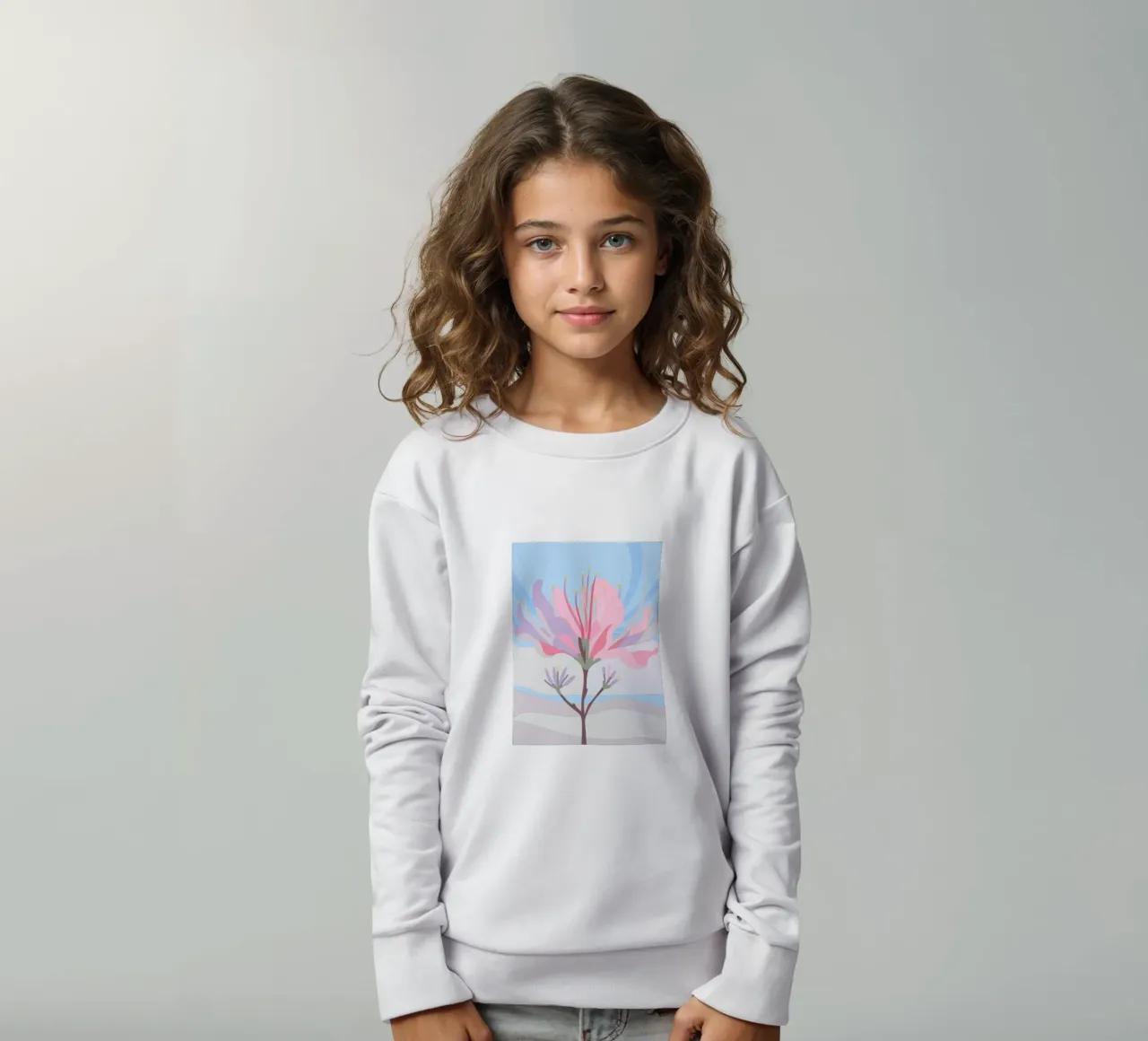 Fiore di Delonix Regia felpa bambino da HAPPY SHOP