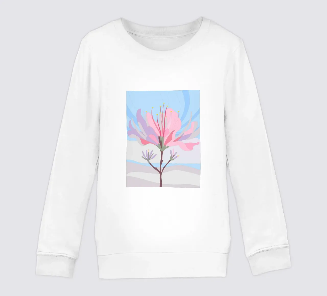 Fiore di Delonix Regia felpa bambino da HAPPY SHOP