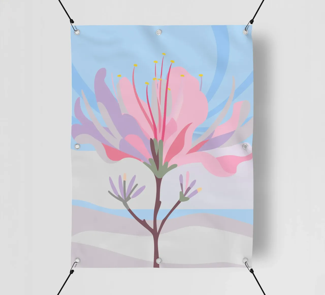 Fiore di Delonix Regia telo in pvc da HAPPY SHOP