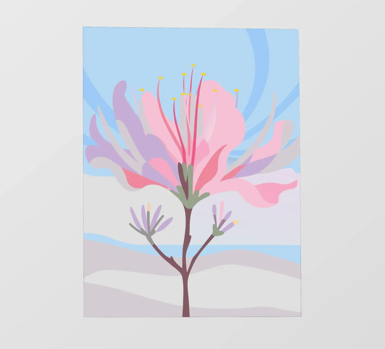Fiore di Delonix Regia telo in pvc da HAPPY SHOP