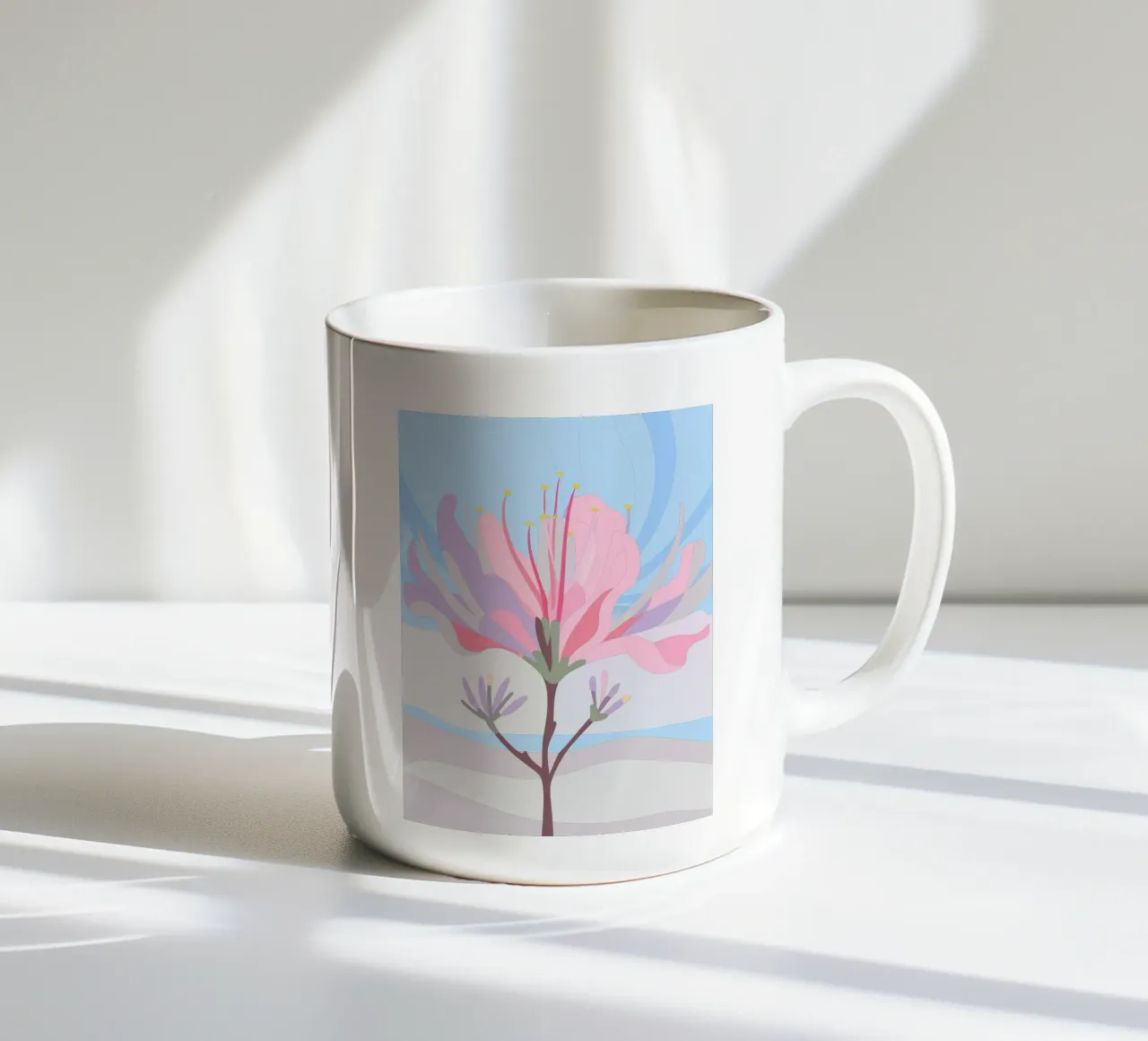 Fiore di Delonix Regia tazza in ceramica da HAPPY SHOP