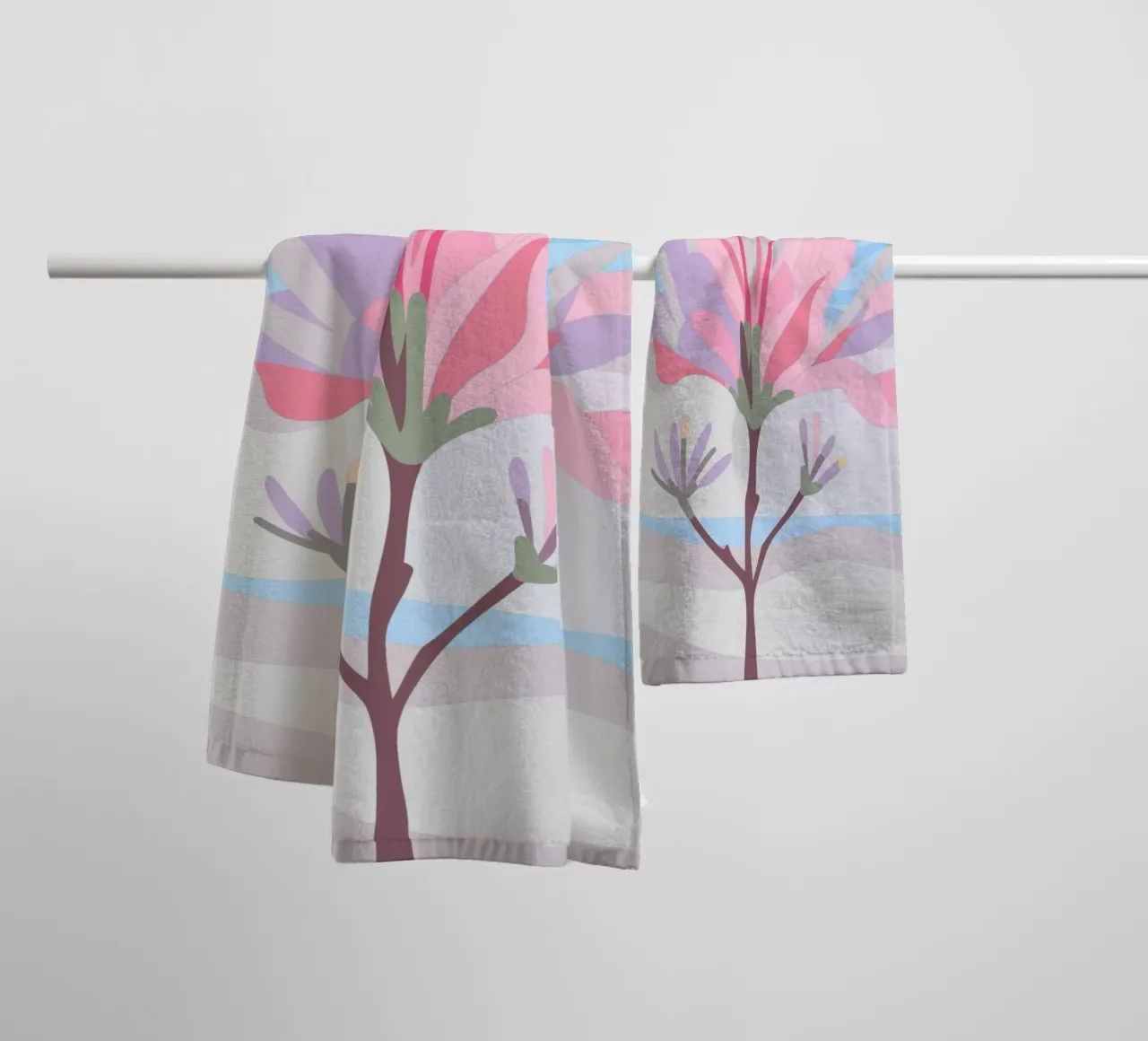 Fiore di Delonix Regia asciugamano da bagno da HAPPY SHOP