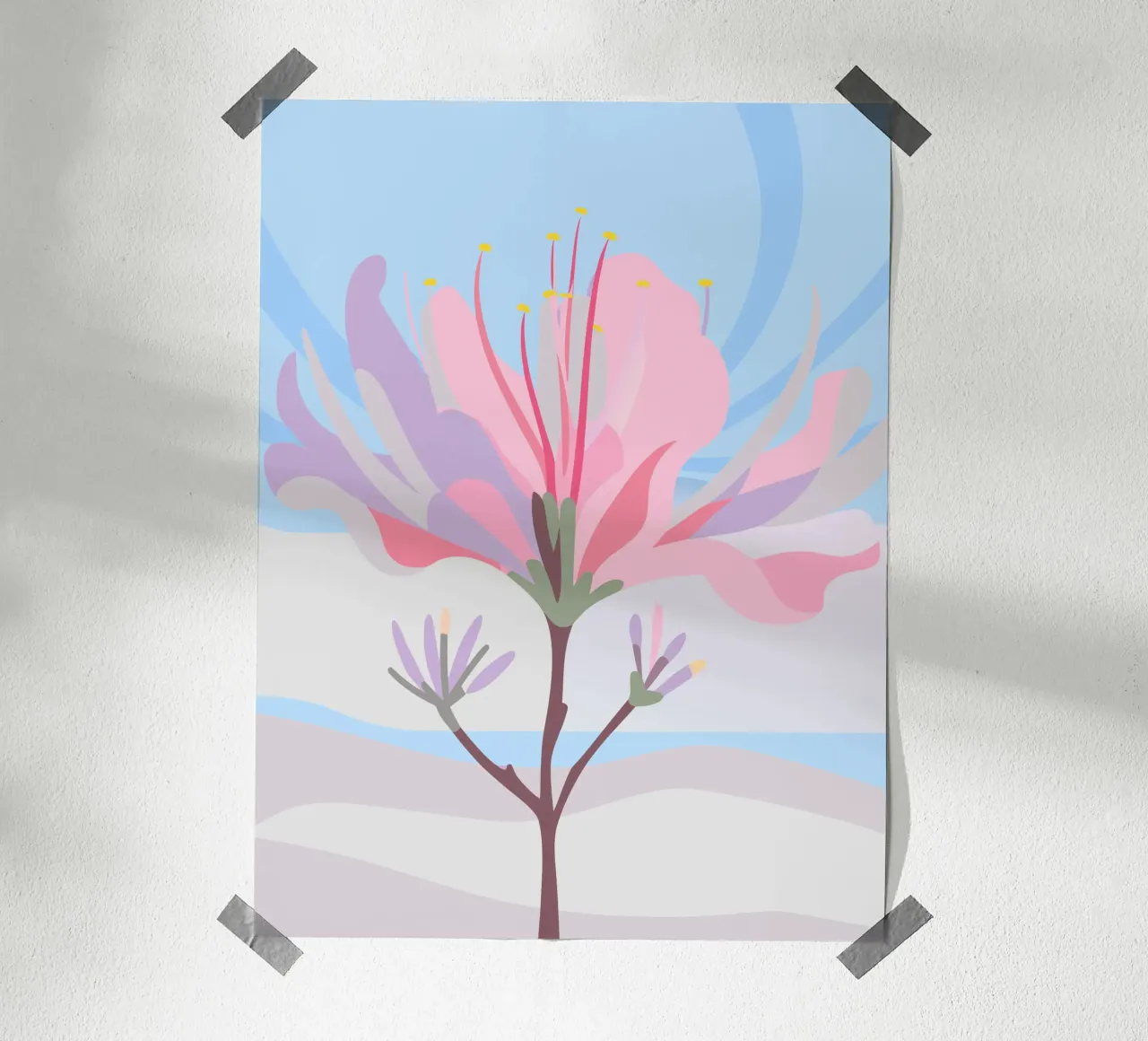 Fiore di Delonix Regia poster da HAPPY SHOP